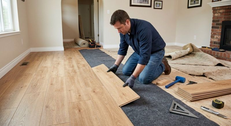 Laminate Floor Remodeling in Perrysburg, OH
