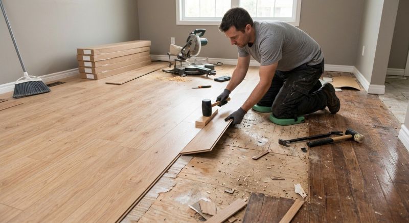 Laminate Floor Remodeling in Perrysburg, OH