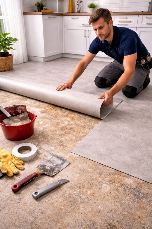 Linoleum Floor Installation in Genoa, OH