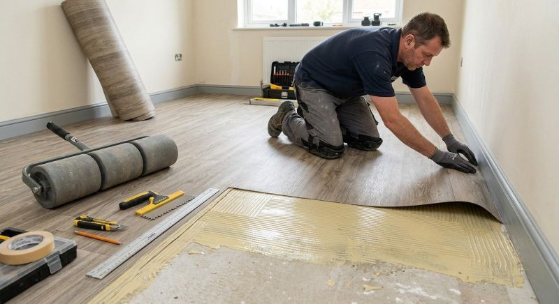 Sheet Linoleum Installation in Ida, MI